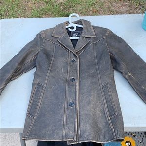 AMERICAN EAGLE WOMENS LEATHER COAT